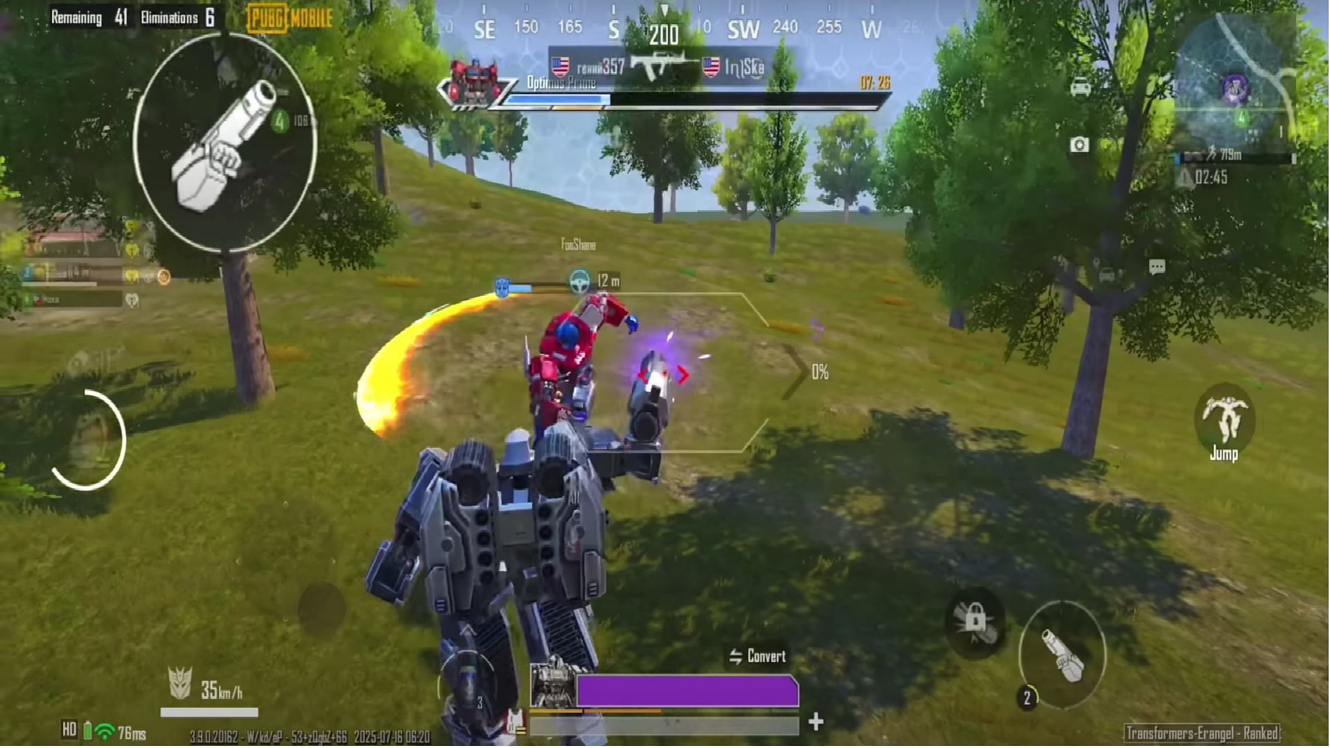 Transformers fighting in BGMI (Image via Krafton)